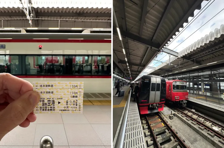 名鐵系統，跟東京、大阪不太一樣，看起來更像一般火車