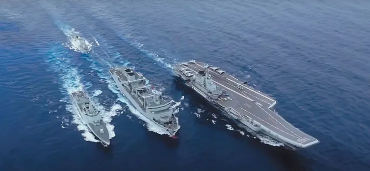 中國軍演示意圖