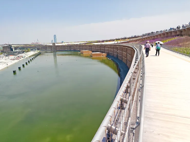 大屋根つながりの海段