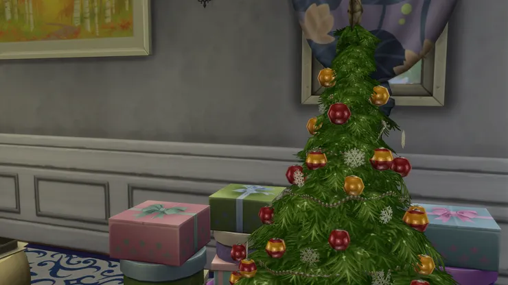 聖誕樹的顏色也不只綠色，我家以前有棵全白的，超漂亮浪漫！在商場能也看到不同顏色配搭，例如藍配白、紫配金等。