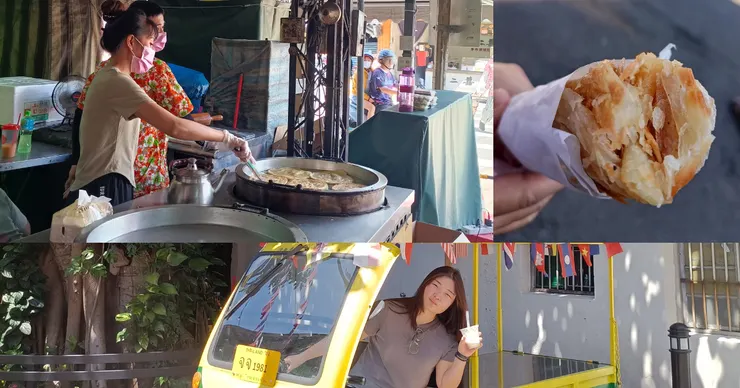 甩餅和手上的綠豆沙,再逛個市場,很輕鬆愜意!