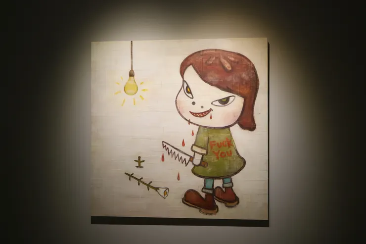 凋謝的花 奈良美智嘉義展覽的亮點之一