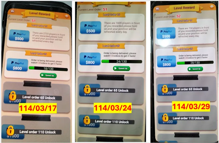 114/03/17~03/29Level Reward