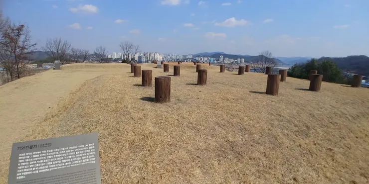 拍攝於2019年3月17日，韓國 公州 艇止山