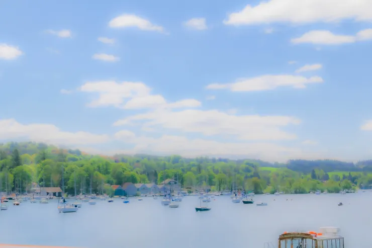 溫德米爾湖畔，沒有帆的帆船們