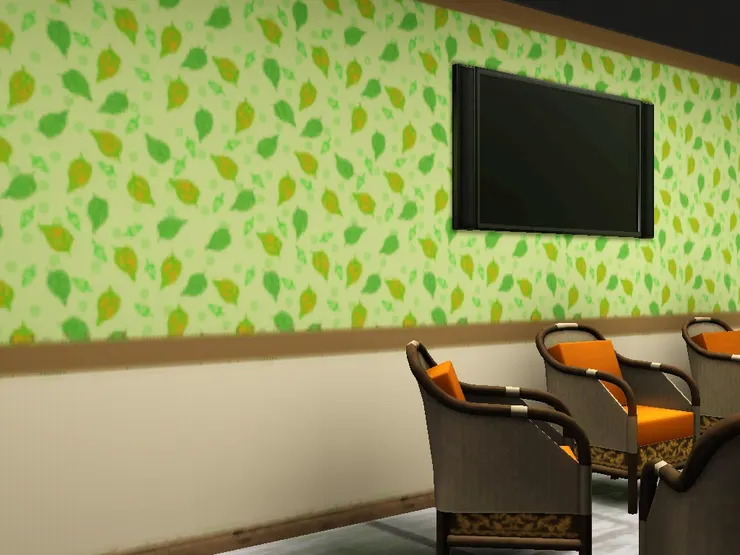 我用了綠色樹葉的壁紙,讓人舒服之餘感覺也很清新。