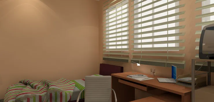 書桌是我另一個喜歡的地方，除了床，我在這裏待得最久。