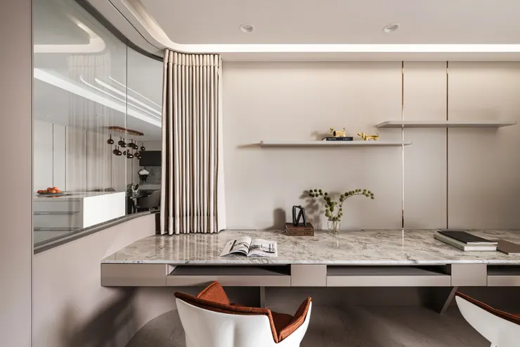 (作品呈現：定潮 - 與現代輕奢曼妙豪宅相擁而睡｜藝瓦高雄室內空間設計)