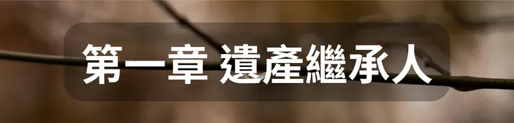 第一章 遺產繼承人