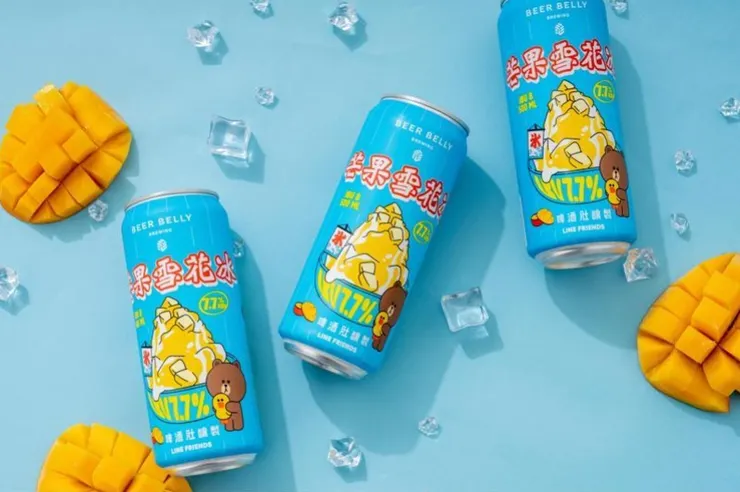 啤酒肚釀製「芒果雪花冰」
