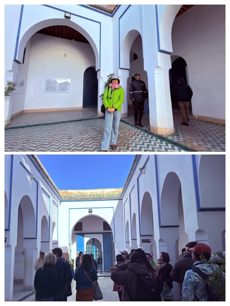 白牆藍色拱門設計， 有安達盧西亞風格的明亮熱情。