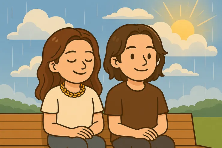 謝謝那些陪我走過黑暗魔鏡的朋友們， 陪著我走過情緒風暴，也陪我磨掉心性。 因為有你們的照亮，原本冰冷的鏡子才慢慢透進陽光， 有了生氣、有了生機，也有了靈魂的生命力。 如今我們能並肩坐著看看晴天，理解彼此的世界， 這樣的我們，本身就是一種幸福。  #暖橘Q｜溫柔系靈魂支持者 #朋友Q｜陪你磨、陪你長大的中性好友