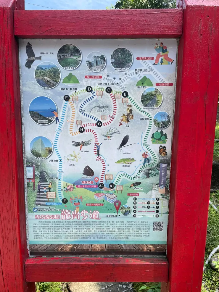 龍崗步道地形圖