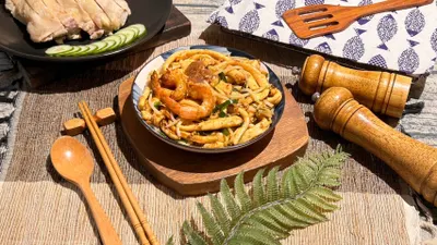 檳城炒粿條／豬肉炒粿條