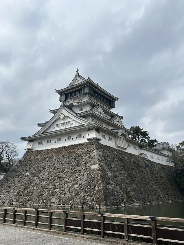 小倉城冬日風景與歷史建築