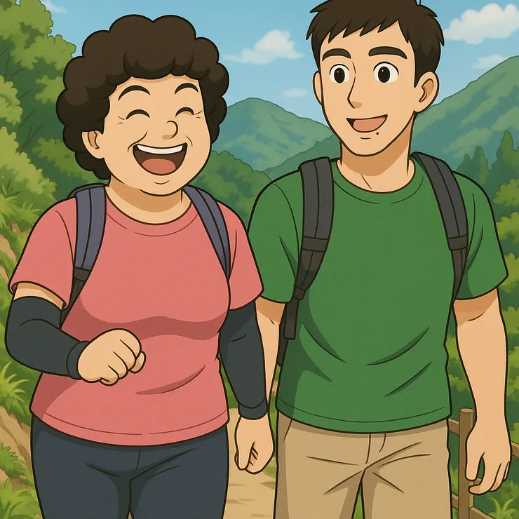 畢竟有子萬事足，看阿文過得好，她自然就感到開心。