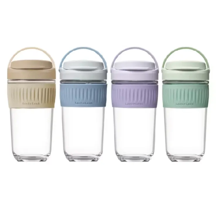 樂扣樂扣 清新手提耐熱玻璃隨行杯 500ml