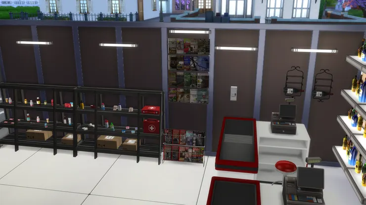 本來完全忘了收銀處旁的區域有什麼，所以參考了香港的超市。