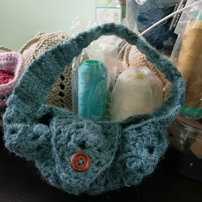 [進度紀錄]7片三角織片做的小小包