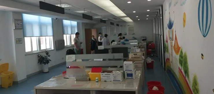 大丰城西衞生服務中心，施打疫苗處