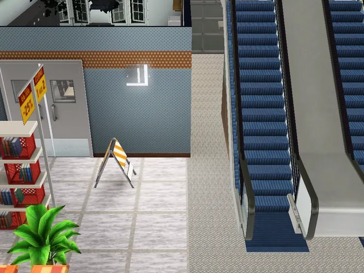 這裏是員工區域。我不想太顯眼,所以用了灰色。