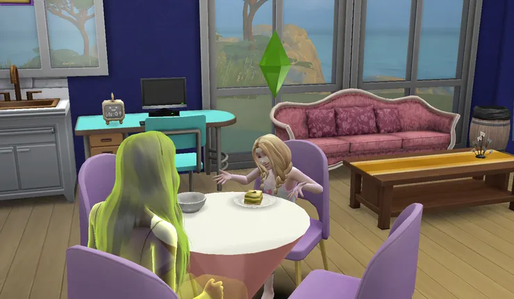 她簡單的跟鬼魂聊天...