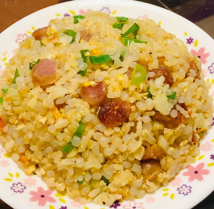 蒟蒻米+肧芽米 炒飯