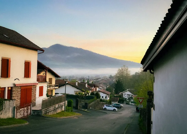 被晨霧擁抱的小鎮，美麗爆擊