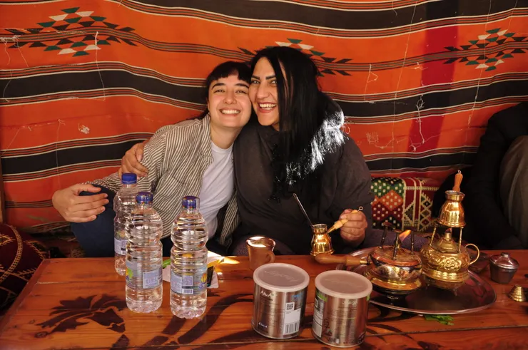 最後，我們一起享受了一杯咖啡