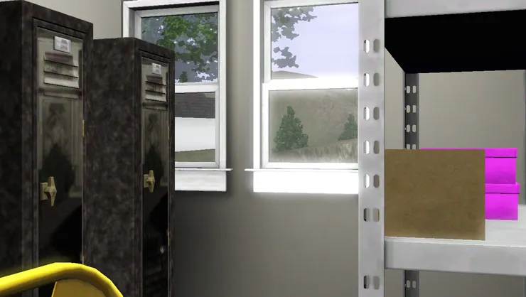 由於房間靠牆，所以我設計成有窗，挺不喜歡黑房。