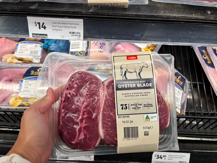 500g份量夠,單價是scotch fillet肋眼價格的一半而已呦,但喜歡油花的肋眼也非常建議嘗試!