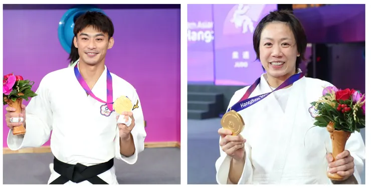 楊勇緯選手與連珍羚選手