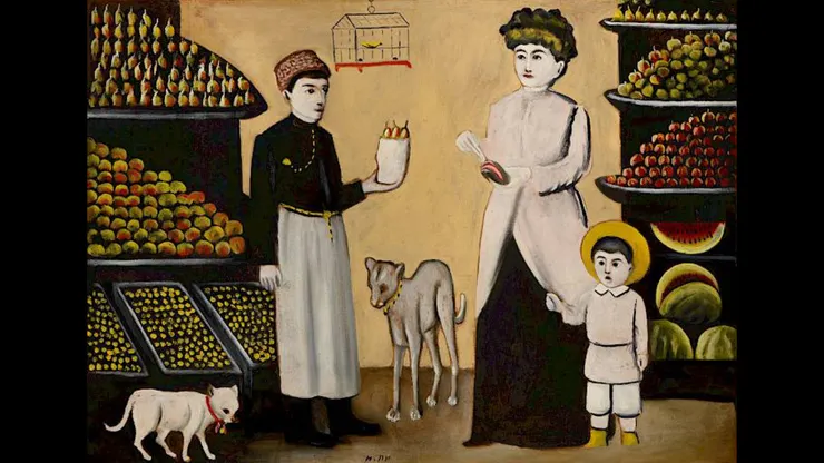 Niko Pirosmani, A Tatar Fruiterer, 1910