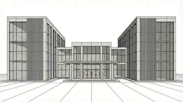 Modelo arquitectónico 3D preparado para flujo de trabajo de renderizado en tiempo real en D5 Render