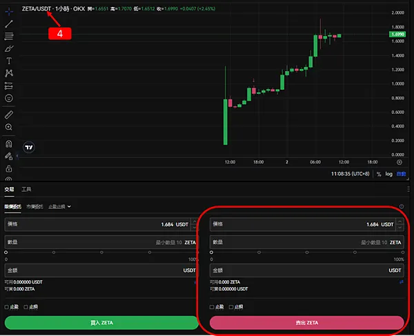 雙寶老爹空投日誌#010|$ZETA空投領取,OKX交易所買賣/出金,使用教學