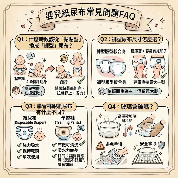 嬰兒紙尿布常見問題FAQ