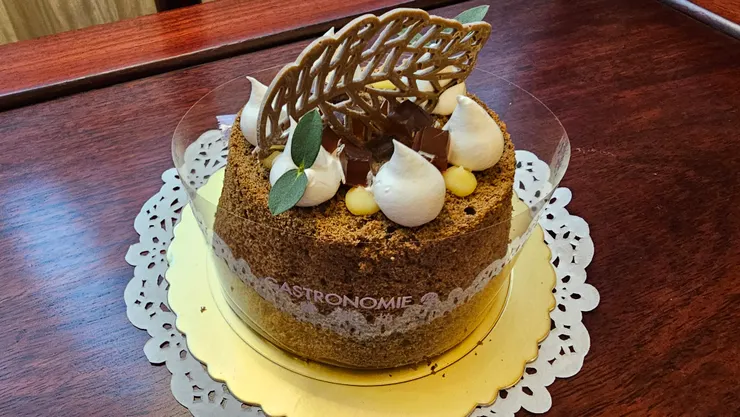 這是麗緻坊一個只要250元的小蛋糕!用SOGO聯名卡買還有打折!