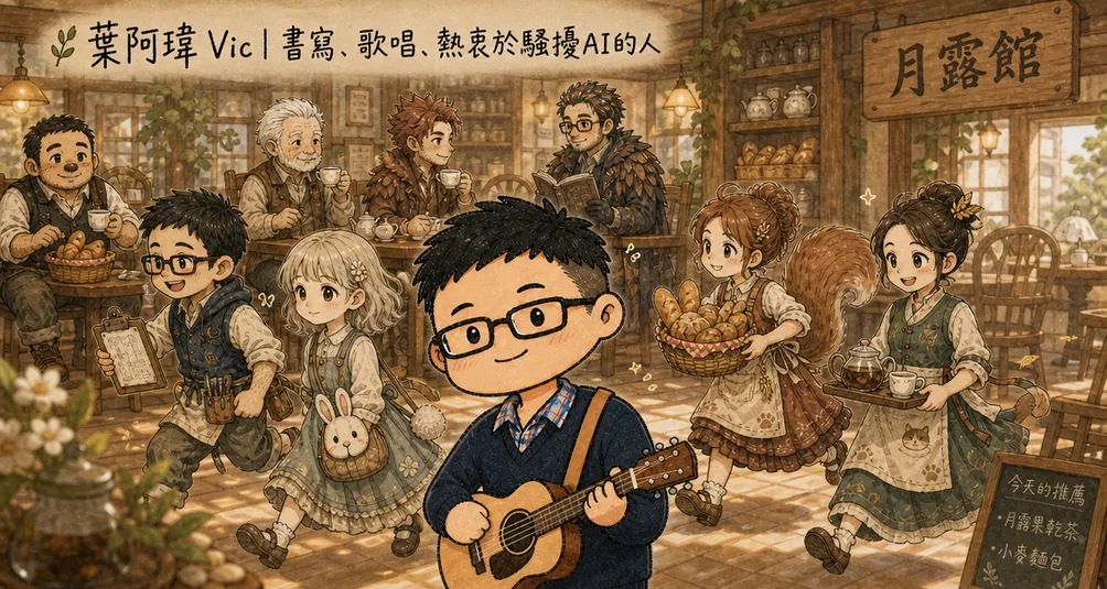 🌿 葉阿瑋 Vic｜書寫、歌唱、熱衷於騷擾AI的人