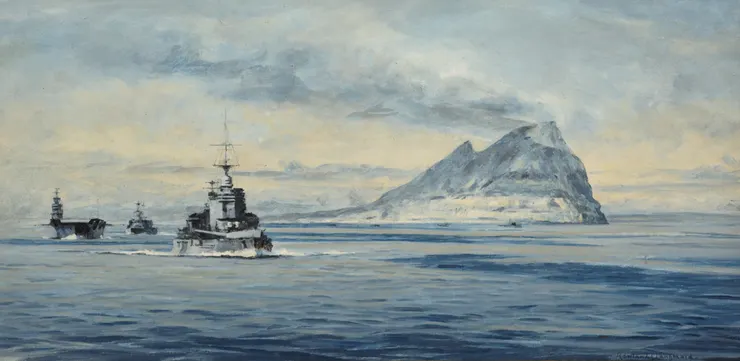 1940年羅蘭·蘭梅德 (Rowland Langmaid)於直布羅陀發起的H艦隊攻擊