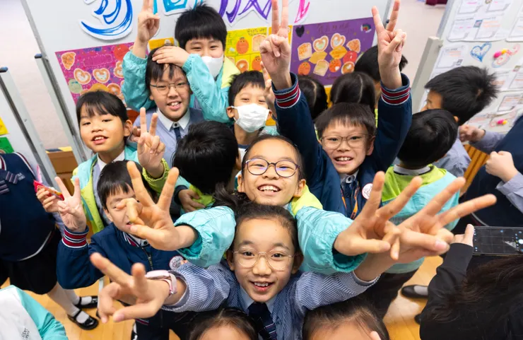 小朋友享受及投入於活動中