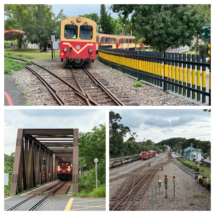 到竹崎火車站看火車