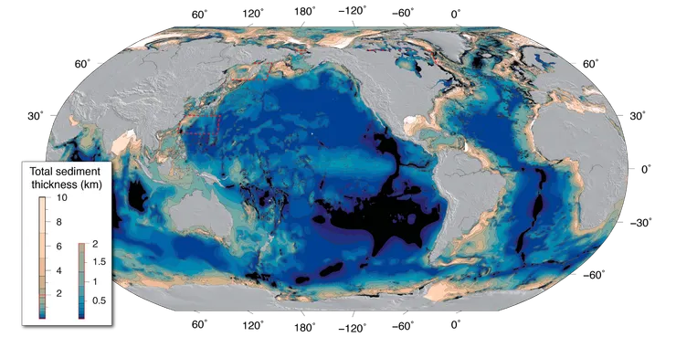 海洋沉積物厚度