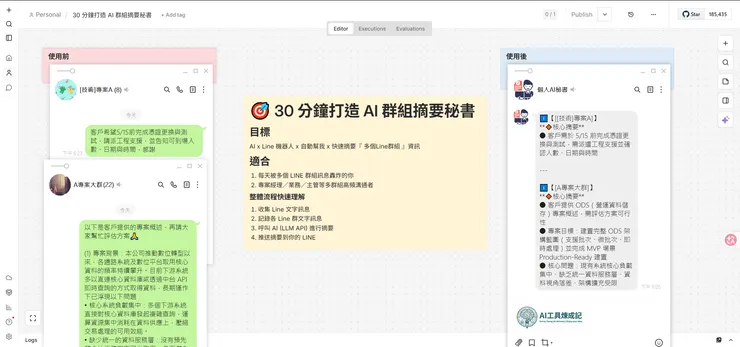 AI 群組摘要秘書