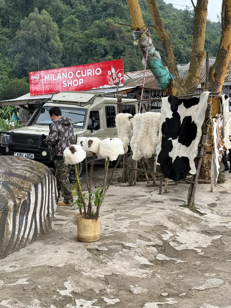 賣動物皮毛的店，做的招牌