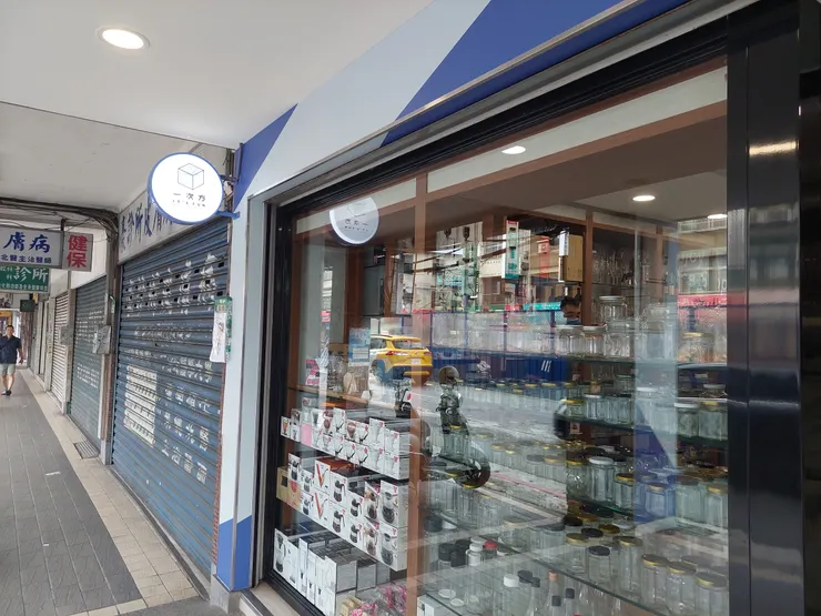 圖8－一次方店址與玻璃展示櫃
