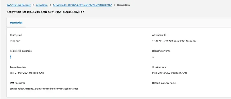 可以看到註冊完成