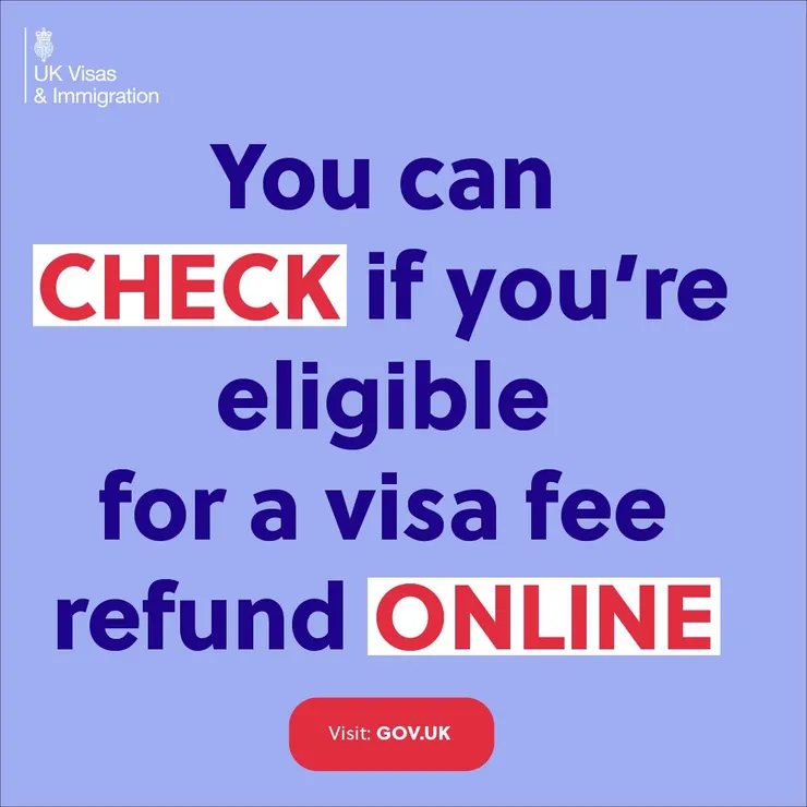 You can CHECK if you're eligible for a visa fee refund ONLINE