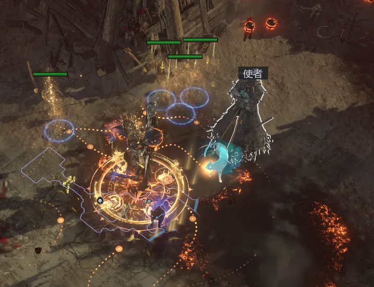 使者會出現在地圖上