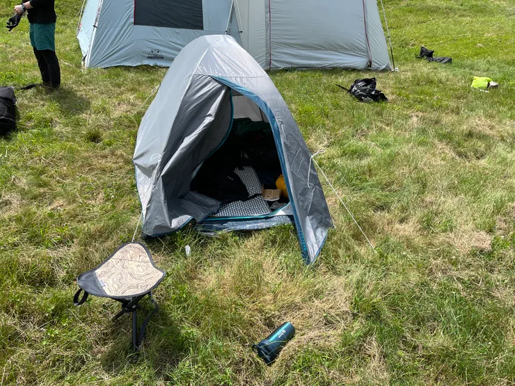 我的小窩，營繩拉的好，雨天沒煩惱啊