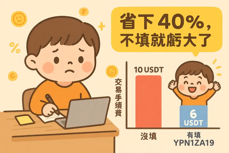 填寫幣安邀請碼 YPN1ZA19，最高可享 40% 手續費減免，還能拿新手紅利，簡單又超划算。